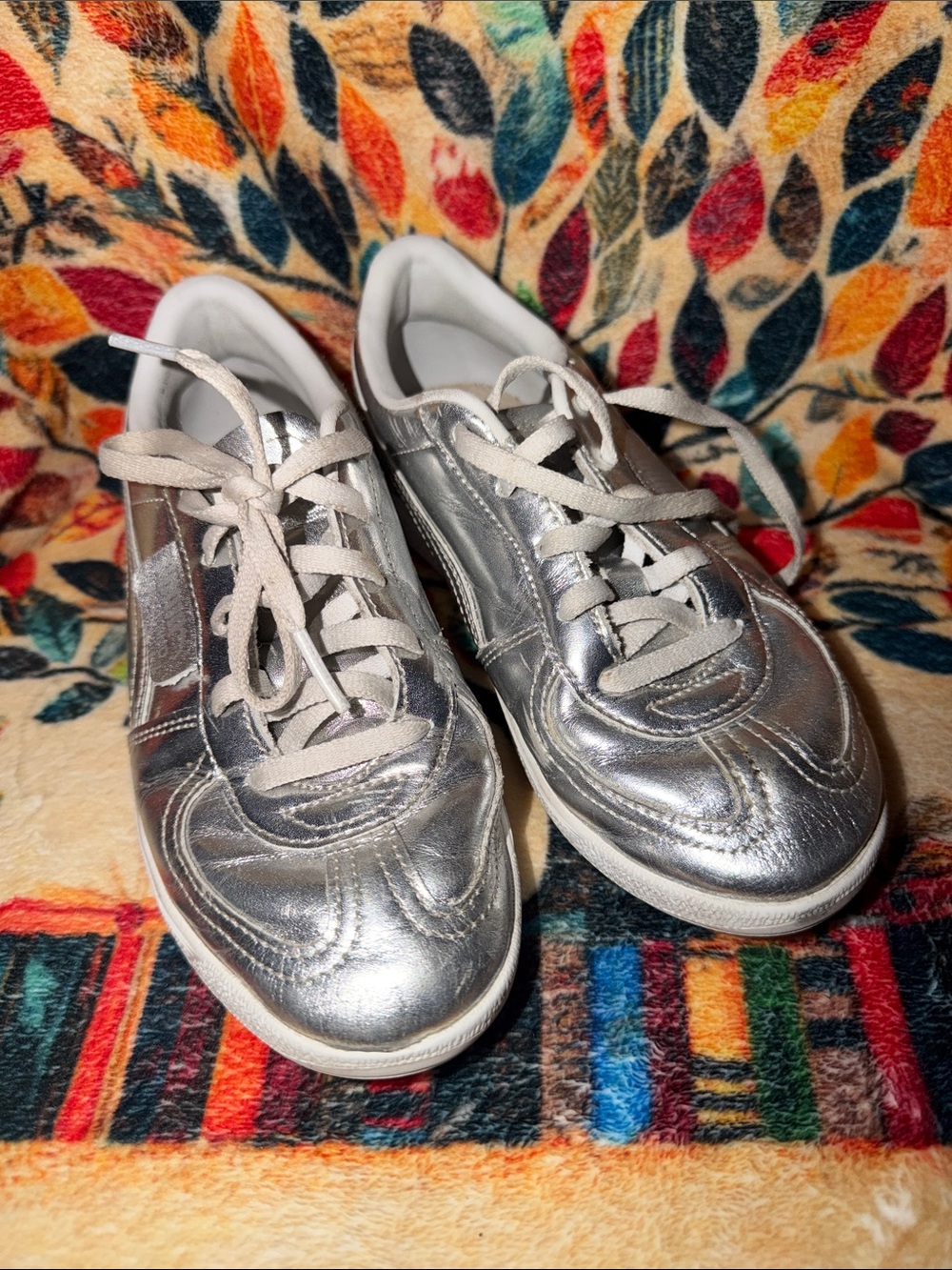 Puma Kids Silver Metallic Sneakers